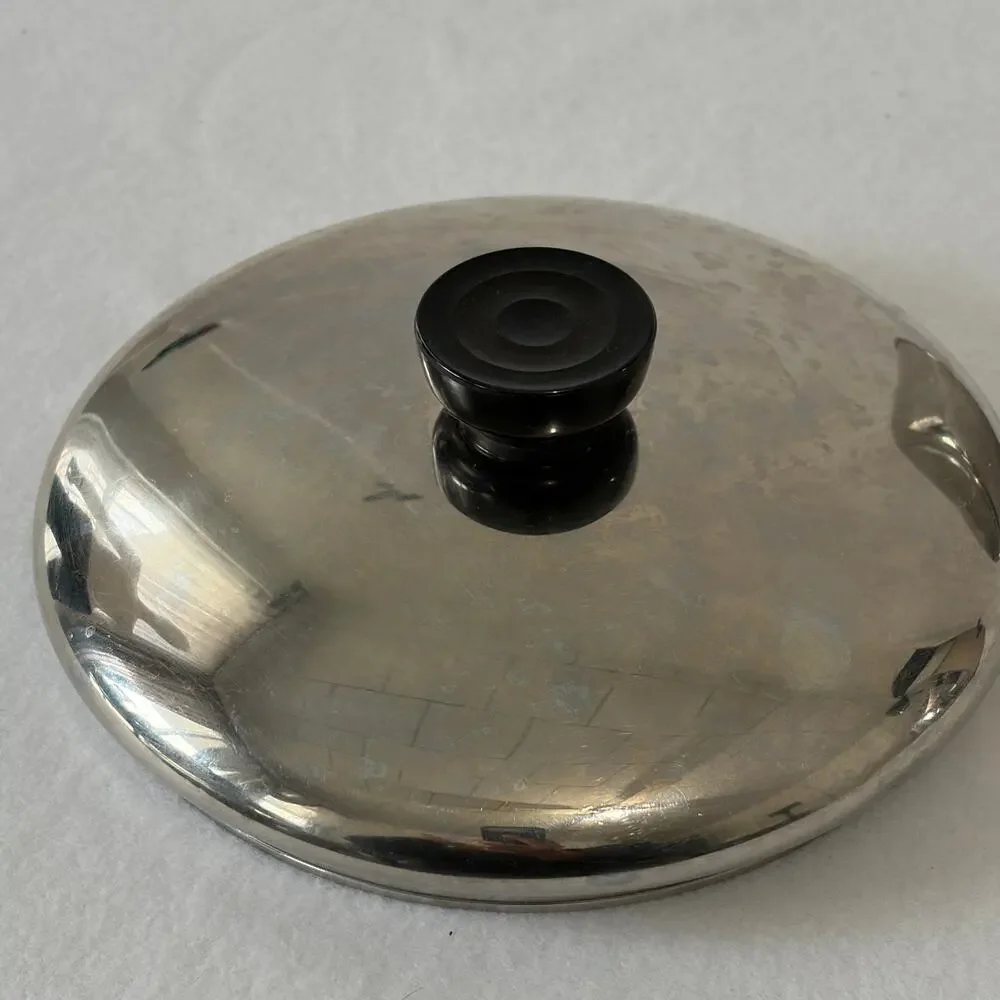 Revere Ware 1 QT Saucepan Pot & Lid Clinton 97C Aluminum Disc Bottom Stainless